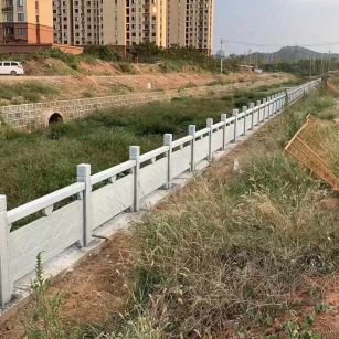 林芝 白麻河道栏杆效果展示图