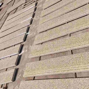 林芝 黄金麻花岗岩光面楼梯踏步