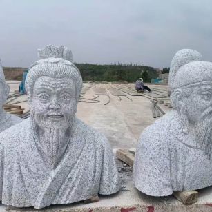 林芝 白麻花岗岩石材人物立体雕刻