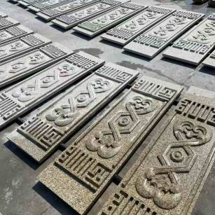 林芝 黄金麻花岗岩外墙雕刻板