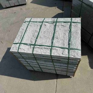 林芝 白麻花岗岩石材自然面蘑菇石成品