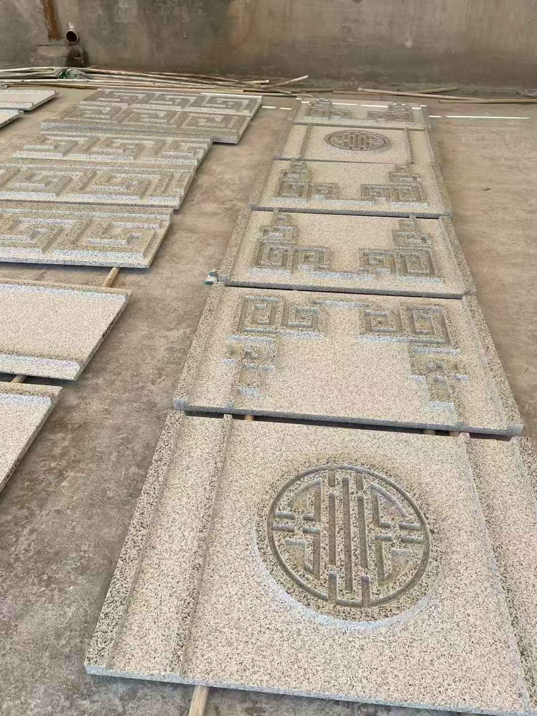 林芝 白麻花岗岩外墙立面雕刻板