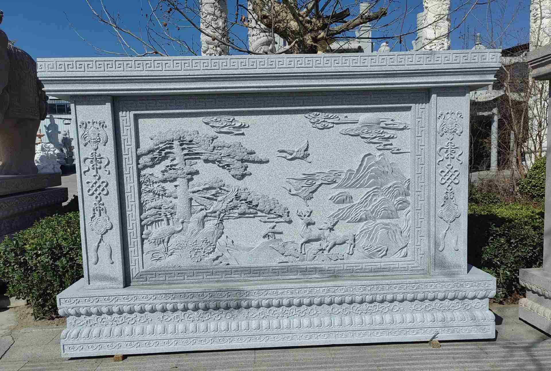 林芝 芝麻白大型照壁，屏风，影壁