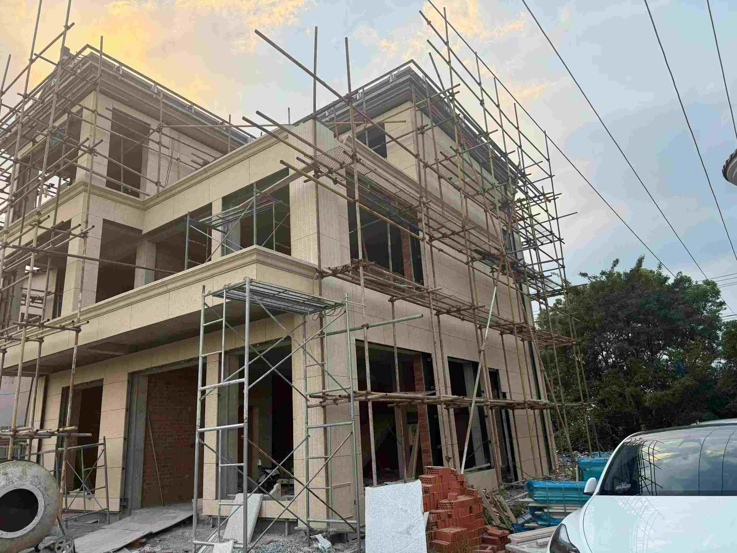 林芝 黄金麻荔枝面花岗岩外墙干挂