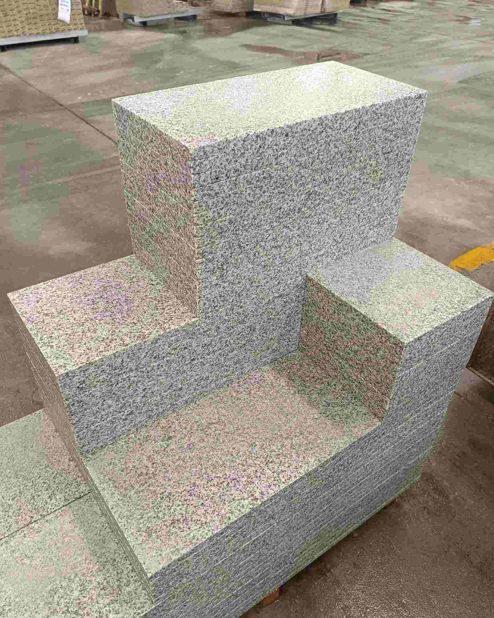 林芝 白麻花岗岩荔枝面地铺石