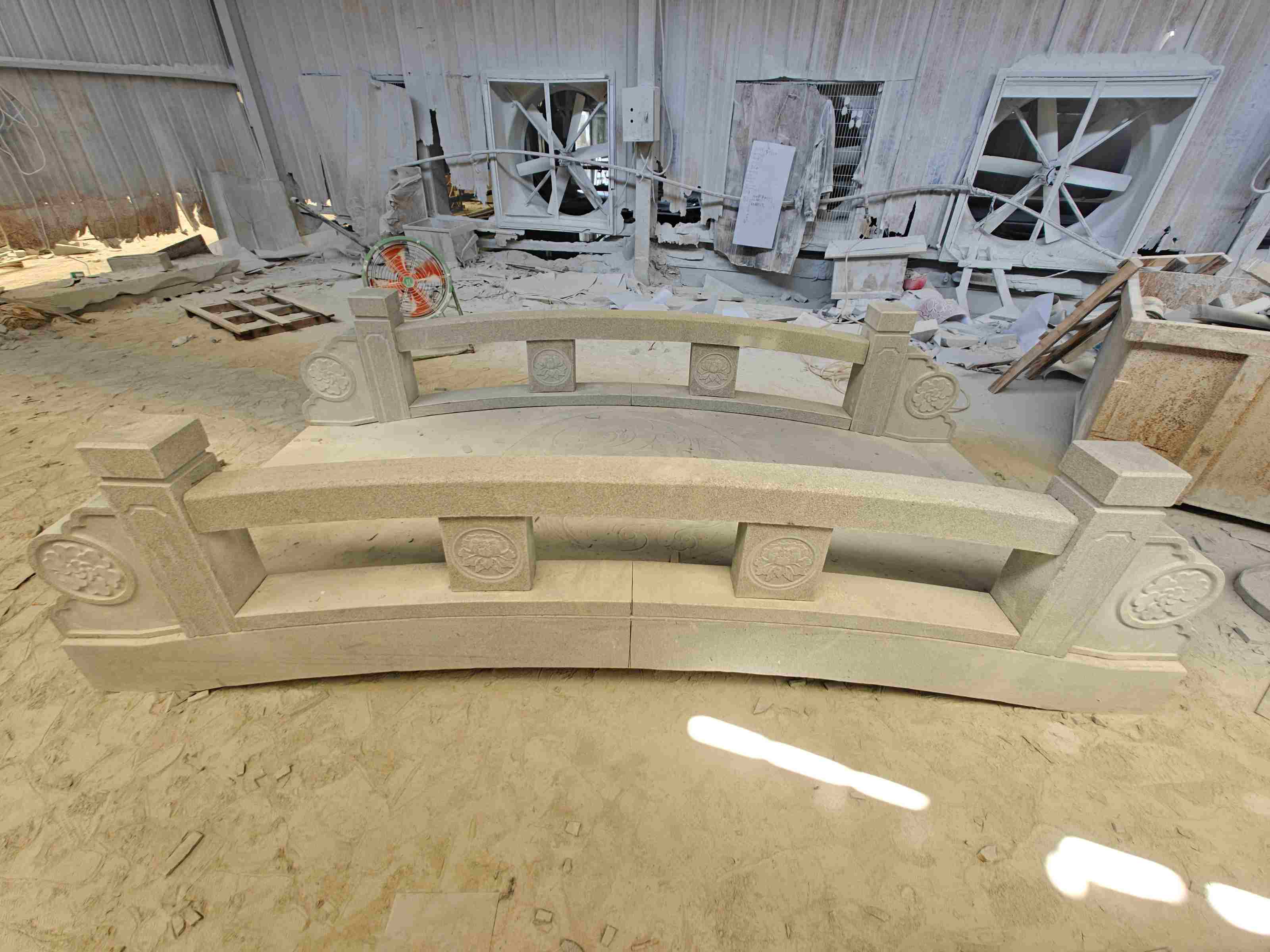 林芝 芝麻灰花岗岩异形加工-拱桥，石桥