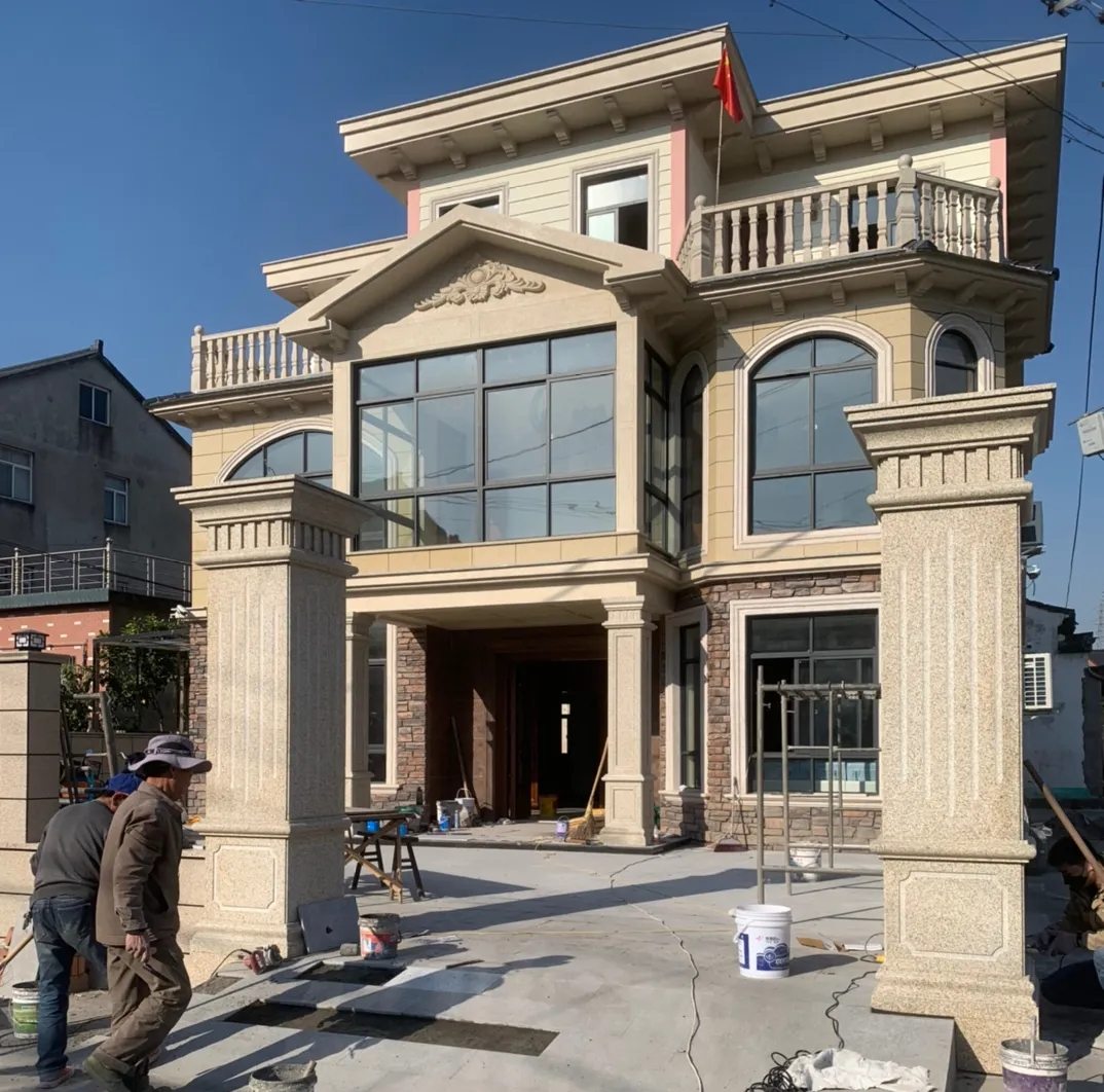 林芝 黄金麻花岗岩荔枝面别墅外墙干挂私家专属