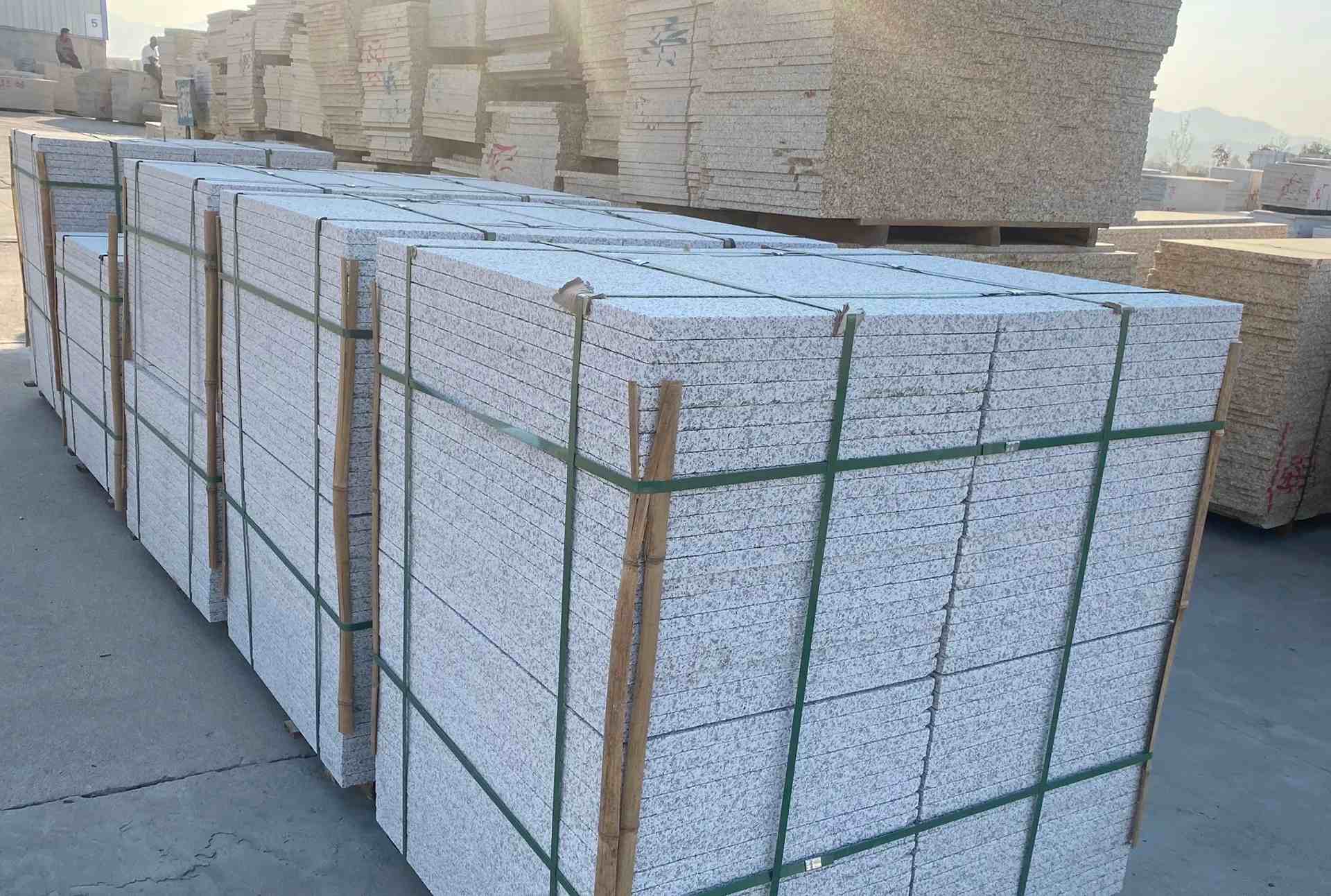 林芝 白麻花岗岩荔枝面地铺石