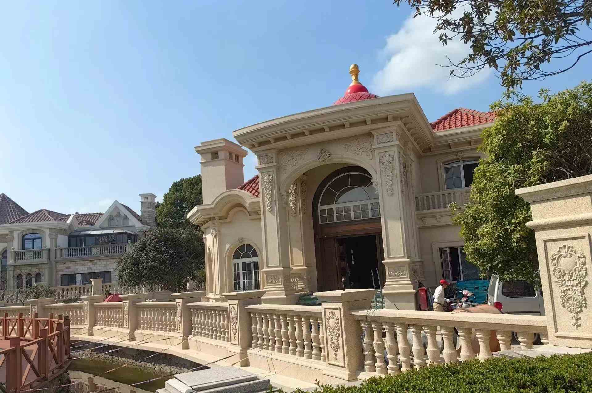 林芝 黄金麻花岗岩欧式别墅