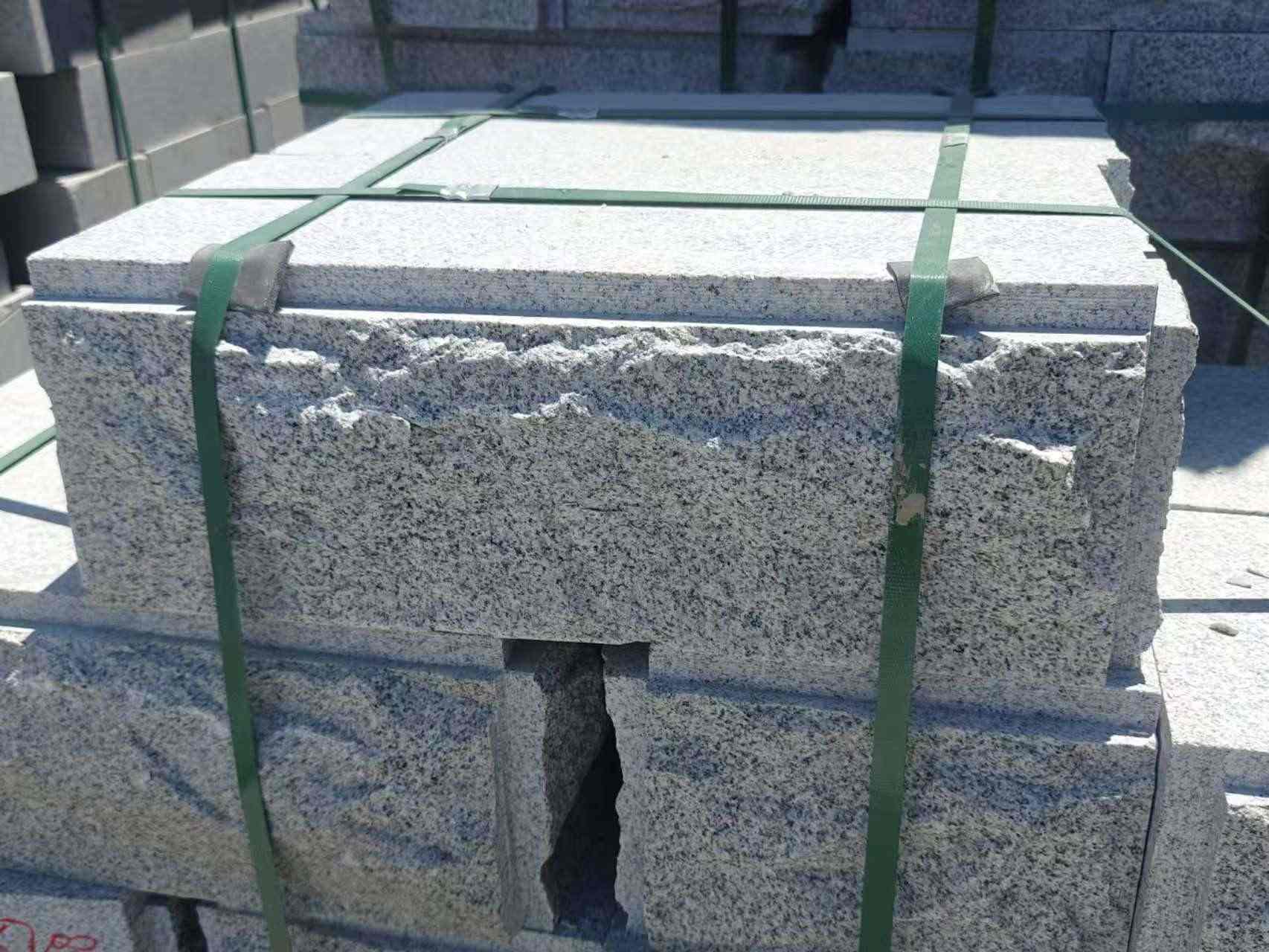 林芝 芝麻白花岗岩自然面成品